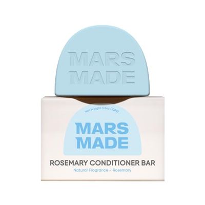 MARS MADE Rosemary Conditioner Bar - Soothing Stimulating Natural Deep Conditioner for All Hair Types - Hair Growth Moisturizing Cleansing Solid Soap Bar Zero Waste, No Animal Trials 3.5 oz