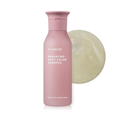 AYUNCHE Enhancing Silky Color Shampoo 7.1oz For Dyed Tangled Hair and Split Ends Intensive Care for Damaged Hair Korean Salon Brand