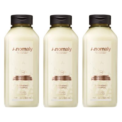 Anomaly Vegan Hydrating Shampoo with Aloe Vera Coconut Oil for Dry Damaged Hair Sulfate Free Paraben Free Eco Friendly Sustainable Packaging from Ocean Plastic, 11 fl. oz.