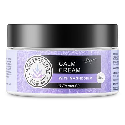Crogooe Magnesium Body Cream - Moisturizing Lotion Nighttime Magnesium Cream, Hydrating Dry Skin on Body,(Lavender) 4 OZ