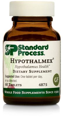 Standard Process Inc. Hypothalmex - Whole Food Brain Support and Brain Health with Magnesium Citrate and Calcium - 60 Tablets