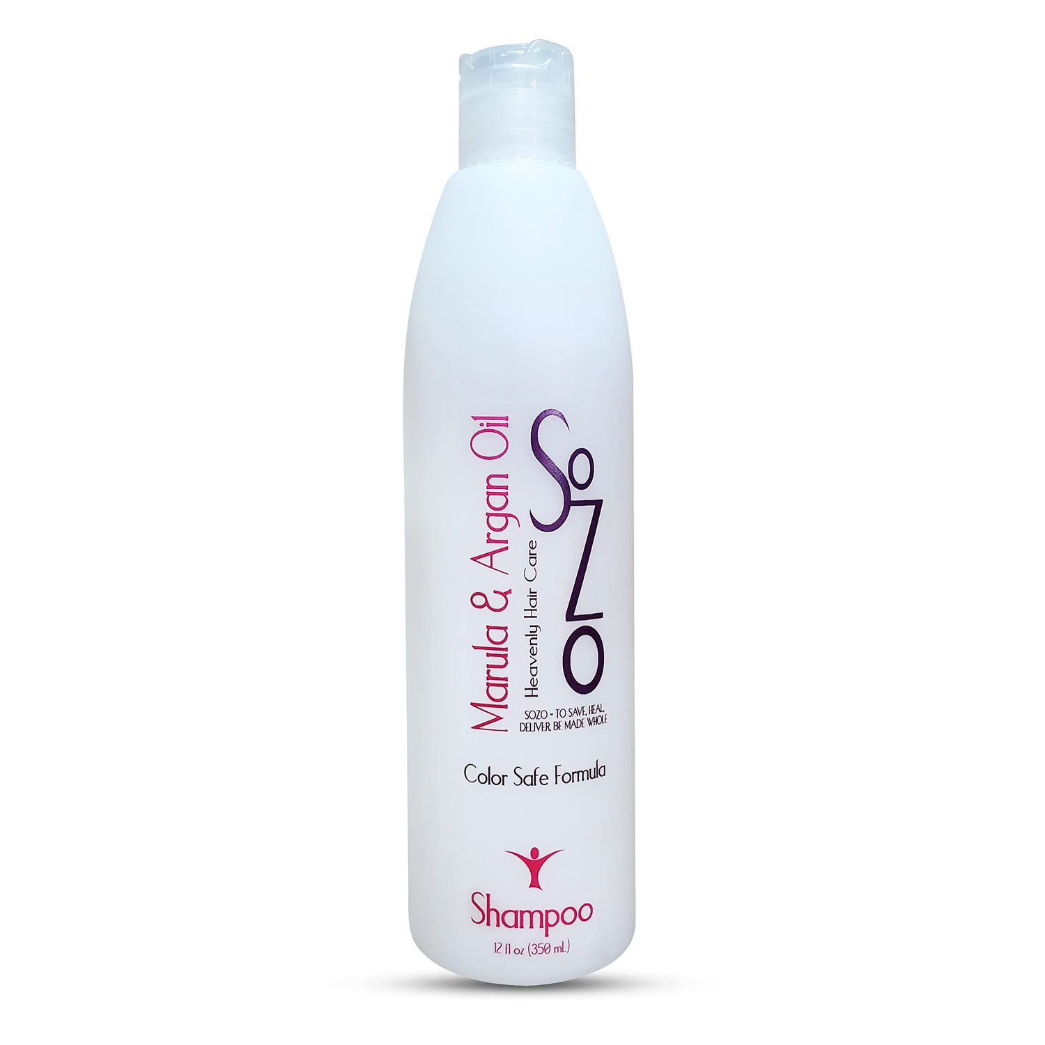 SoZo Marula Oil Shampoo for Dry, Dull, Frizzy, and Damaged Hair Color Safe Formula Intense Hydration Leaves Hair Soft, Silky, Shiny, and Smooth 8oz