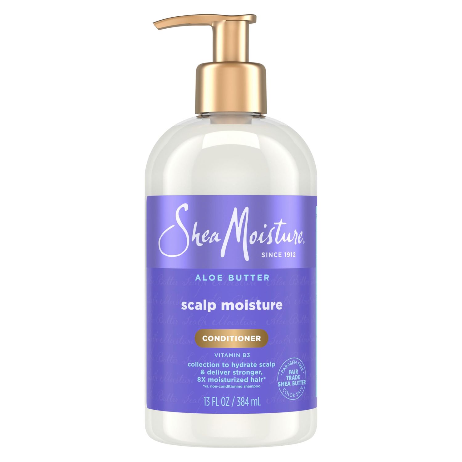 SheaMoisture Scalp Moisture Conditioner Aloe Butter Vitamin B3 for Moisturized Hair Fair Trade, Sulfate-Free 13oz