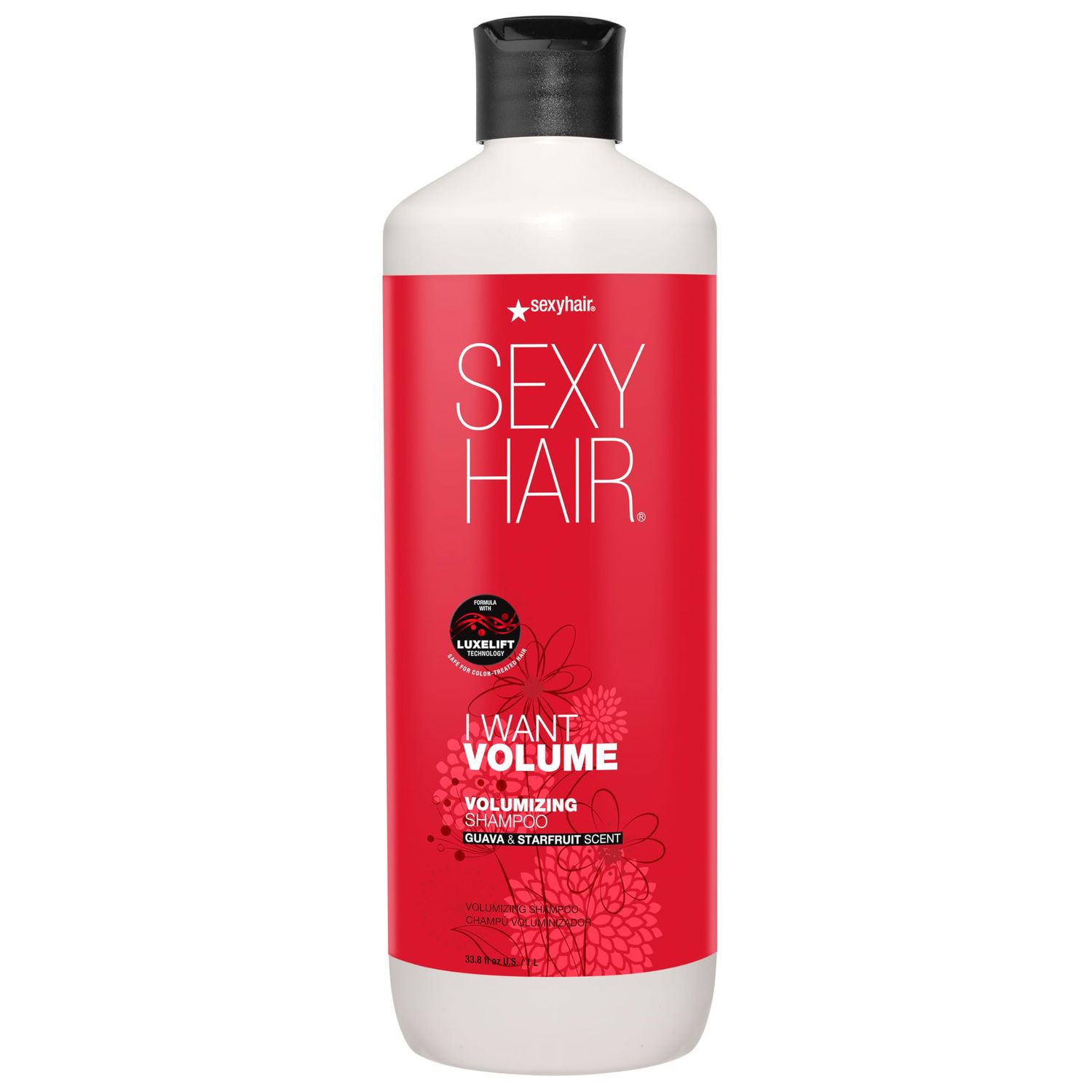 SEXYHAIR I WANT VOLUME Shampoo, 33.8oz 10 More Volume Lightweight Formula All Hair Types