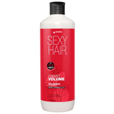 SEXYHAIR I WANT VOLUME Shampoo, 33.8oz 10 More Volume Lightweight Formula All Hair Types