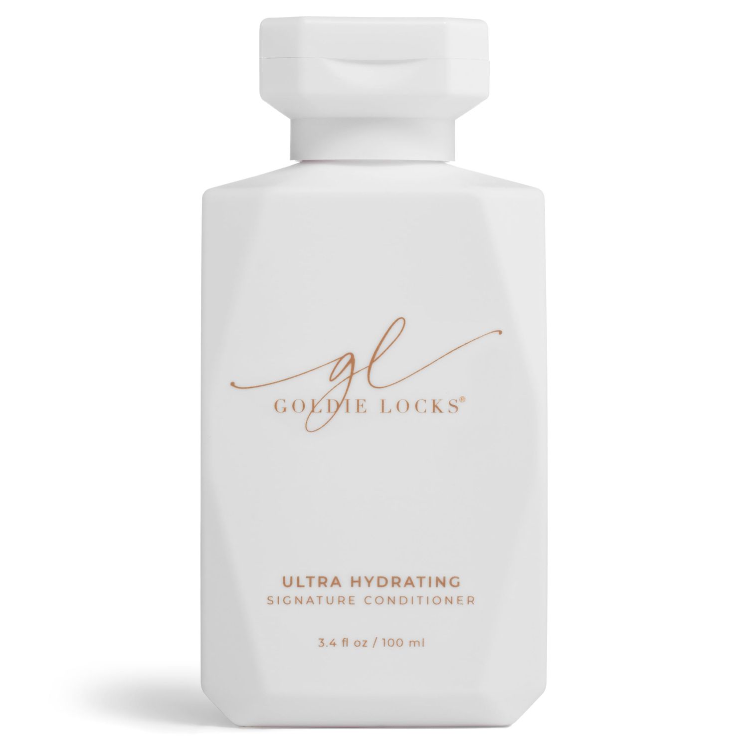Goldie Locks Ultra Hydrating Signature Conditioner, Safe for Hair Extensions, Color Treated Hair, Moisturizer Mends Split Ends, Protects from Dryness, Reduces Frizz, Adds Shine, Travel Size 3.4 Fl Oz
