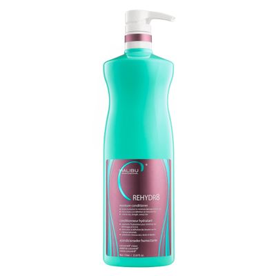 Malibu C REHYDR8 Moisture Conditioner (33.8 oz) - Hydration Boosting Concentrate for Dry, Brittle Hair - Strand Reviving, Hydrating Conditioner for All Hair Types