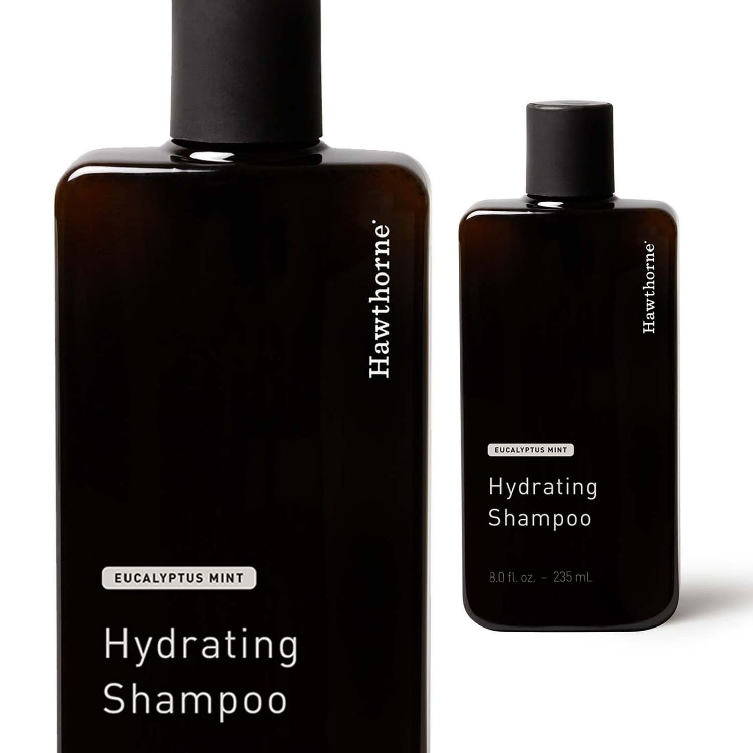 Hawthorne Men&#39;s Daily Hydrating Shampoo. For Stronger, Healthier Hair with Pure Argan Oil and Coconut Oil. Mint and Eucalyptus Scent. Sulfate Free, Paraben Free. 8 fl. oz.