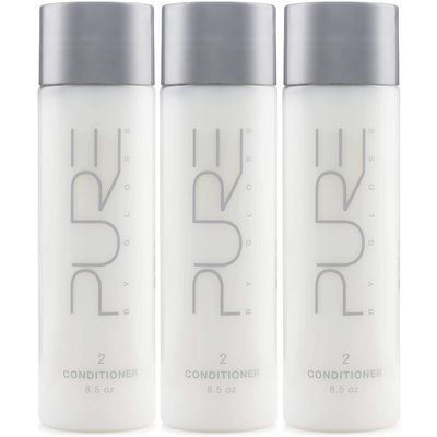 Pure By Gloss Conditioner - Fresh Lemon Scent - for All Hair Types - Cruelty Free and Paraben Free - Luxurious Moisturizing, Softening Detangling Formula - for Men and Women - 8.5oz Each - 3 Pack