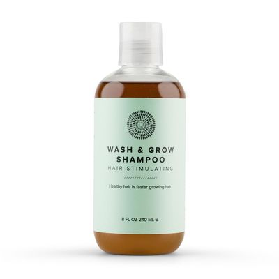 Hairprint Wash Grow Shampoo Plant-Based Therapy for Healthier, Faster Growing Hair Nourishes, Strengthens Stimulates Scalp Gentle Botanically Infused Formula Non-Toxic (8 Fl Oz)