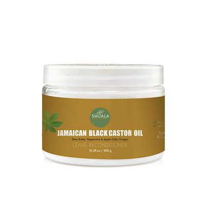 SHUALA Jamaican Black Castor Oil Reparative Leave-in Conditioner, Softens and Detangles Controlling Frizz, Nourish, Moisturize, Anti Breakage Conditioner Hair Growth Products for Women (10.5fl.oz)