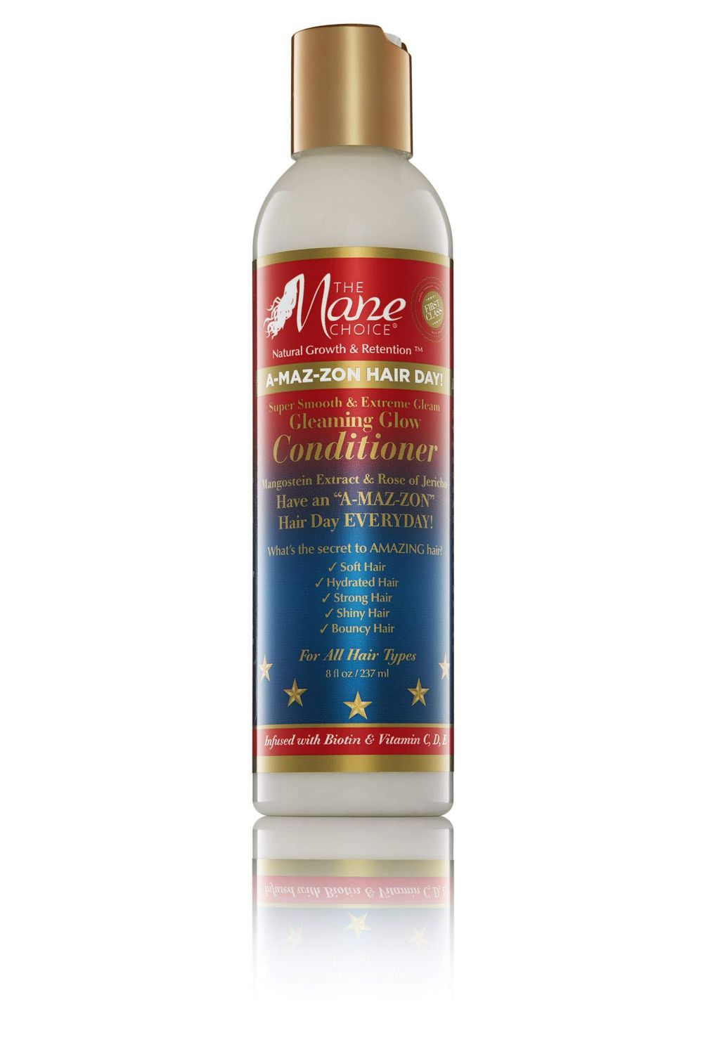 THE MANE CHOICE A-MAZ-ZON HAIR DAY - GORGEOUS GLOSS LEAVE-IN CONDITIONER - Lasting Hydration, Nourishes and Moisturizes - Infused with Biotin and Vitamins C,D,E