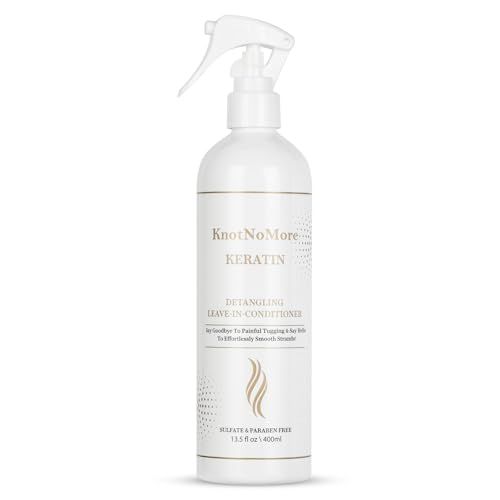 Daily Leave-in Detangler Moisturizer for Dry, Tangle-Prone, Matted, Frizzy Hair Adds Shine Heat Protection with Vitamin B5 Suitable for All Hair Types, Sulfate Silicone-Free.