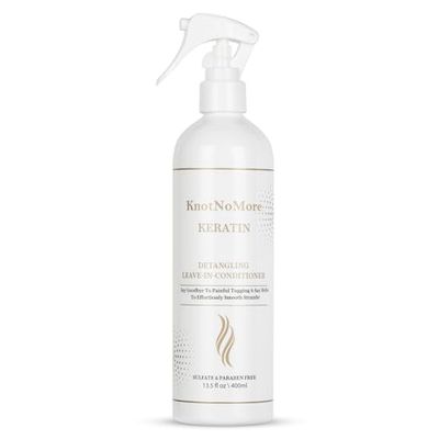 Daily Leave-in Detangler Moisturizer for Dry, Tangle-Prone, Matted, Frizzy Hair Adds Shine Heat Protection with Vitamin B5 Suitable for All Hair Types, Sulfate Silicone-Free.