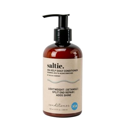 Saltie Daily Hair Detangle Conditioner I Nourish with Sea Weed, Kelp Algae I Lightweight, detangle, repair split ends, adds shine for radiant hair. (8.5 fl. Oz 250ml)