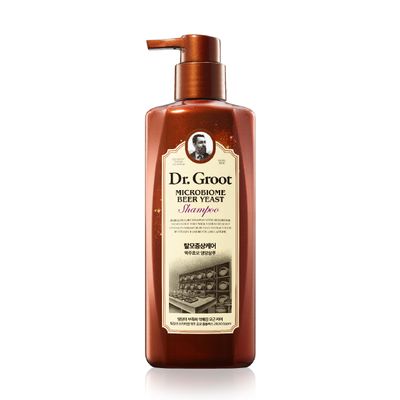 Dr. Groot Microbiome Beer Yeast Shampoo (13.5fl oz) - Professional Shampoo for Damaged, Dry Thin Hair, Biotin, Caffeine Vitamin B Korean Skincare(Lunar New Year)