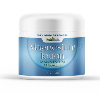 NutriNoche Magnesium Lotion - Magnesium Cream for Sleep Rejuvenating Rest - Topical Nano Magnesium Formula - Soothe Cool Muscles Joints - All Natural Ingredients - Shea Butter - Made in USA