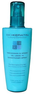 Bio Keratin Luxury Collection Macadamia Argan Oil Leave-in Conditioner Spray 8.45 fl oz, 250 ml