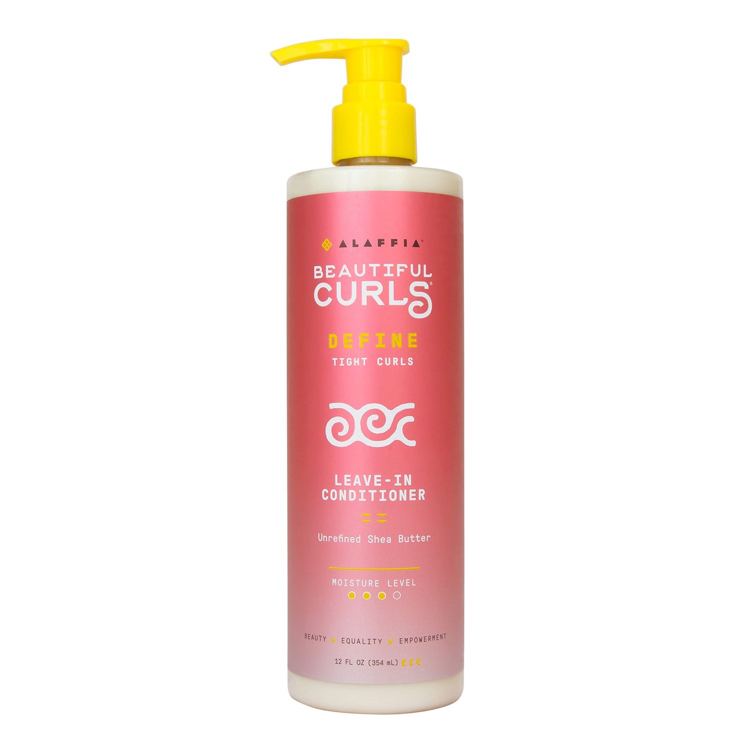 Alaffia Hair Care, Beautiful Curls, Leave in Conditioner for Tight Curls, Thick Curly Hair Products, Shea Butter, Vitamin E Coconut Oil, 12 Fl Oz
