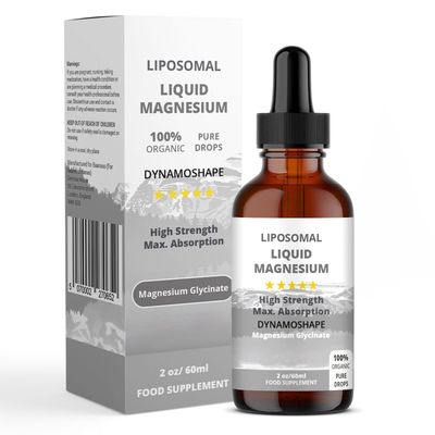 Baanaas Dynamoshape Magnesium Liposomal Supplement. Magnesium Glycinate. Magensium Supplement. 60ml. 2 Oz