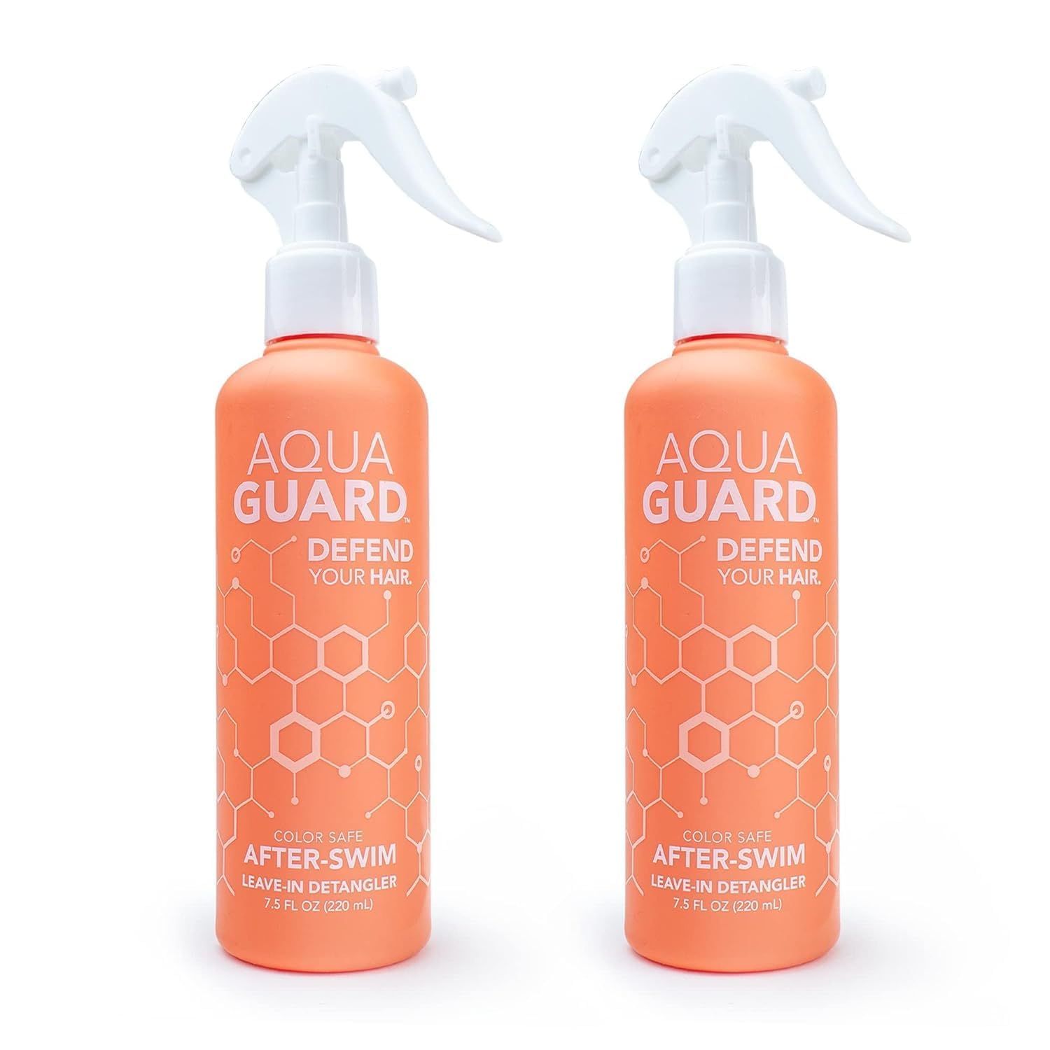 AQUA GUARD After-Swim UV Leave-In Detangler - Protects Hair From the Sun for Smooth, Silky Feel - Paraben Gluten Free, Vegan, Color Safe, Leaping Bunny Certified (2-Pack)