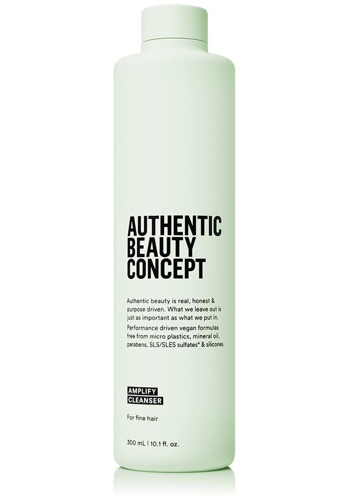 Authentic Beauty Concept Amplify Cleanser Volumizing Shampoo for Fine Hair Increases Body Volume Vegan Cruelty-free Sulfate-free 10.1 fl. oz.