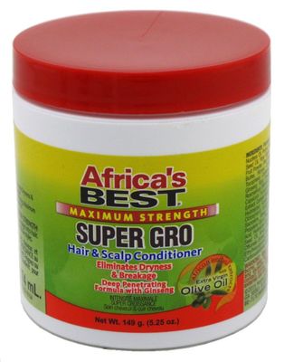 Africa&#39;s Best Maximum Strength Super Gro Hair Scalp Conditioner, 5.25 oz (Pack of 2)