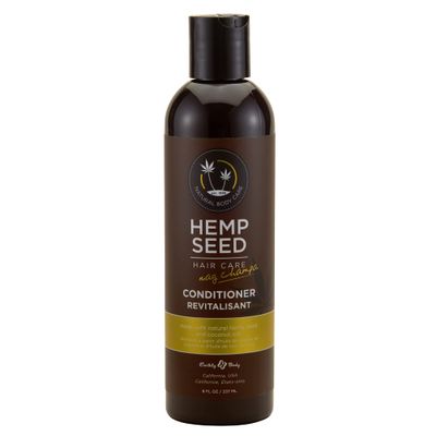 Hemp Seed Hair Care Conditioner, Nag Champa - 8 oz - Keeps Hair Feeling Soft Smooth - With Hemp Seed Oil, Coconut Oil Vitamin E - Vegan, Cruelty Free