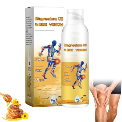 Magnesium Joint Spray, Professional Magnesium Joint Oil,Magnesium Oil Bee Venom Joint Spray for Back, Knee, Hands, Neck 1 PCS,100ml