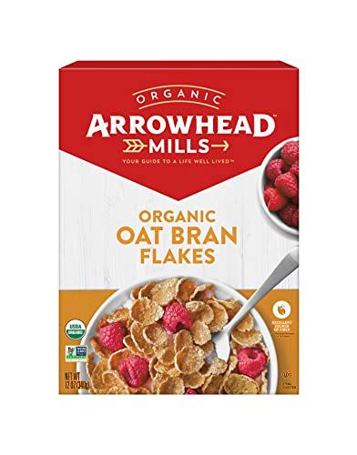 Arrowhead Mills Organic Cereal, Oat Bran Flakes, 12 Oz. Box