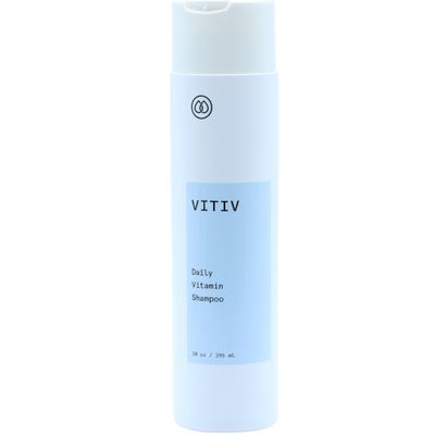 VITIV Daily Vitamin Shampoo 10oz - Vegan - For clean, nourished, stronger healthier hair - Made with natural ingredients - No sulfates, No silicones, No parabens - For all hair types