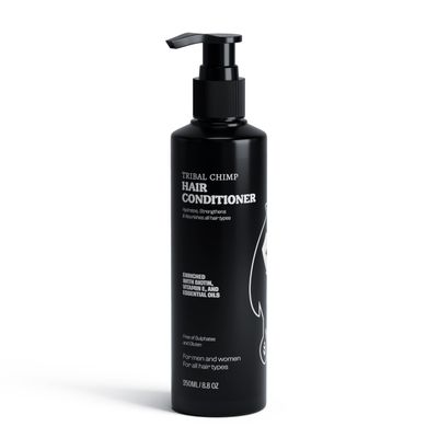 Tribal Chimp 8.8oz Hair Conditioner - Hydrating and Strengthening Hair Conditioner for Women and Men with Peppermint, Tea Tree Oil and Biotin - Nourishes, Moisturizes and Refreshes Hair