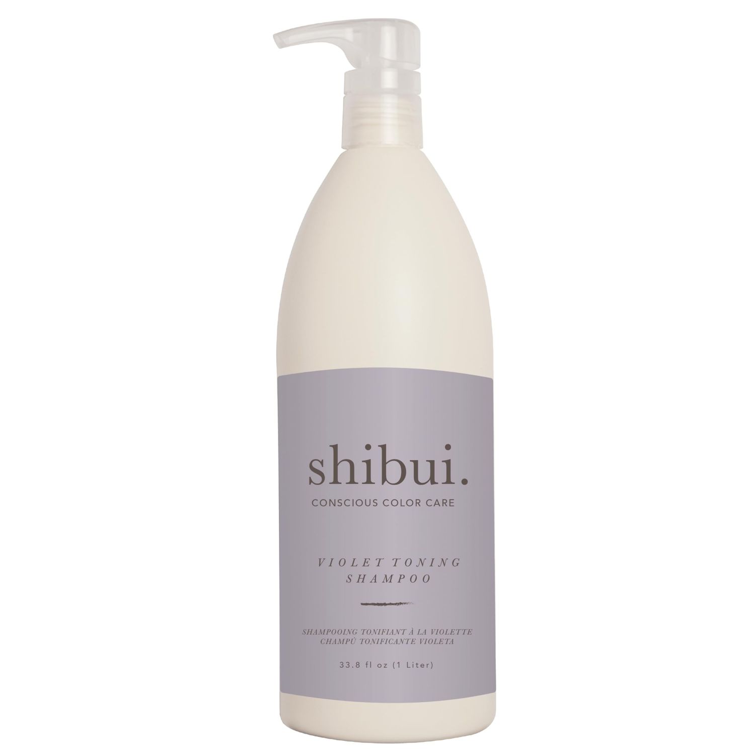SHIBUI Violet Toning Shampoo, Neutralizes Brassiness with Acai Oil Hibiscus, for Blonde, Highlighted, Silver Hair, 33.8 Fl Oz