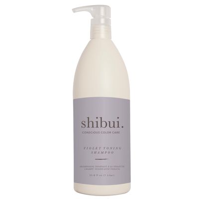 SHIBUI Violet Toning Shampoo, Neutralizes Brassiness with Acai Oil Hibiscus, for Blonde, Highlighted, Silver Hair, 33.8 Fl Oz
