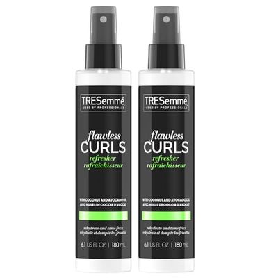 TRESemm Conditioner, Leave-In Spray - Flawless Curls Refresher Spray with Coconut Avocado Oil for Hair, Anti-Frizz Hair Products, Curly Hair Conditioner, Scented, 6.1 Oz (Pack of 2)