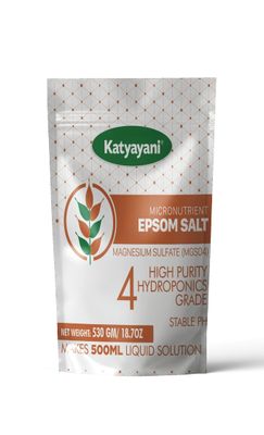 Katyayani Micronutrient Epsom SaltMagnesium Hydroponic Nutrient 4, High Purity Hydroponics Grade - Makes 1 Liter Concentrate