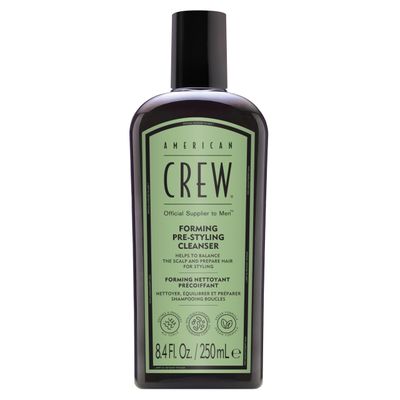 AMERICAN CREW Men&#39;s Pre-Styler Forming Shampoo for Textured Curly Hair, Anti-Frizz Curl Defining, With Jojoba Oil, Vegan, 8.5 fl oz