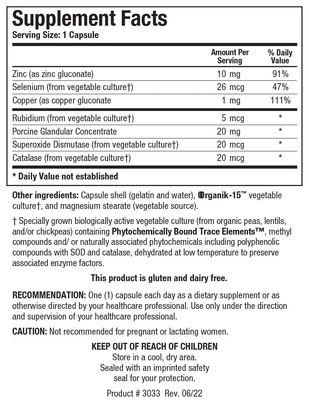 Biotics Research GTA-Forte - Endocrine Glands Support, Promotes Optimal Hormonal Balance, Contains Porcine Glandular, Phytochemically Bound Trace Elements Zinc, Selenium, Copper, Rubidium 90 Caps