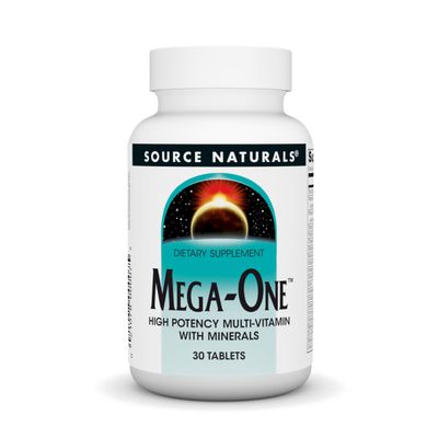 Source Naturals Mega-One Multi-Vitamin with Minerals - 30 Tablets