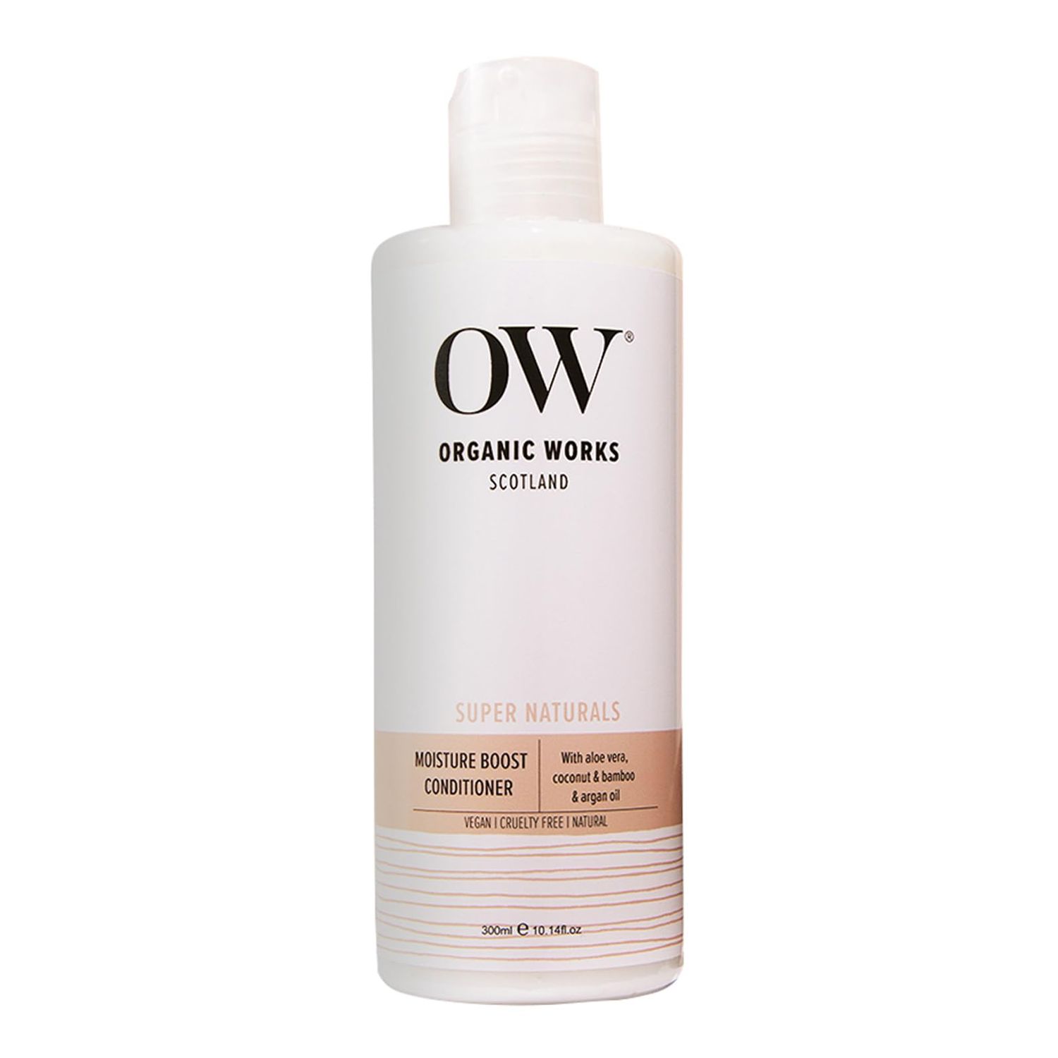Organic Works Super Naturals Moisture Boost Conditioner - Argan Oil Conditioner for Moisture Retention and Damage Control - Cruelty-Free - 10.14 oz