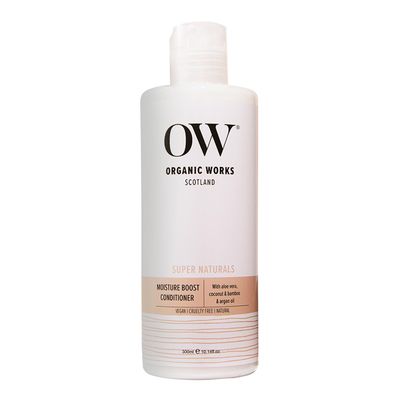 Organic Works Super Naturals Moisture Boost Conditioner - Argan Oil Conditioner for Moisture Retention and Damage Control - Cruelty-Free - 10.14 oz