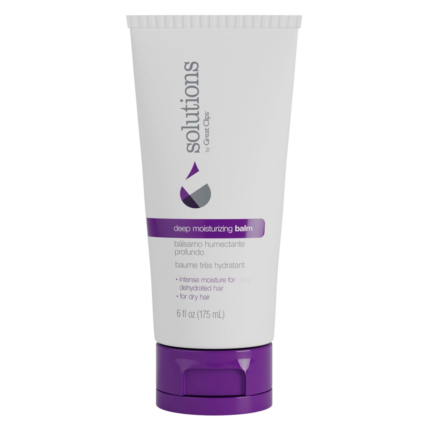 GREAT CLIPS Solutions Deep Moisturizing Balm, 6oz Repairs Moisturizes Damaged Hair For Dry, Coarse, or Curly Hair