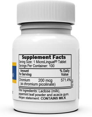 Superior Source Chromium Picolinate - Supplement for Women Men - Supplement Formula Supports Healthy Sugar Metabolism - Mineral Supplement Aids Overall Health - 500 mcg, 50 Instant Dissolve Tablets
