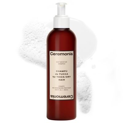 Ceremonia Deep Moisture Shampoo with Yucca Extract Witch Hazel for ThickDry Hair, 8.45 Fl Oz 250 mL
