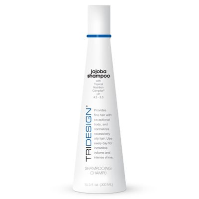 TRI Design Professional Hair Care Jojoba Oil Shampoo - Moisturizing, Thickening, and Nourishing for All Hair Types, Daily Use, Boosts Shine Manageability, 10.5 oz