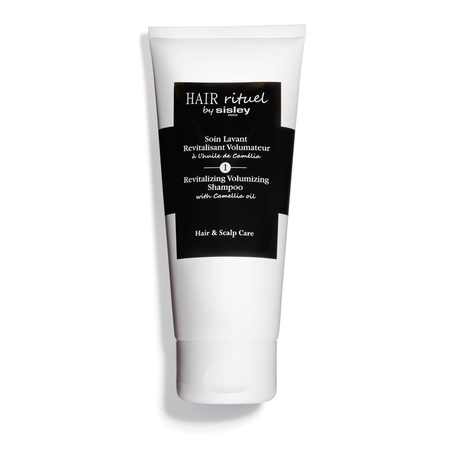 Hair Rituel by Sisley Paris Revitalizing Volumizing Shampoo with Camellia Oil - 200 mL - Gently Cleanses, Improves Look of Volume Supports Hair and Scalp Health - Rich Foam Texture - Sulfate Free