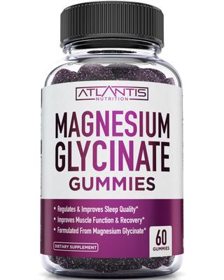 Atlantis Nutrition Magnesium Glycinate Gummies 700mg - Vegan Magnesium Glycinate for Kids Adults - Muscle Support Enhanced Sleep - Delicious Grape Flavor - for Whole Family - 60 Count