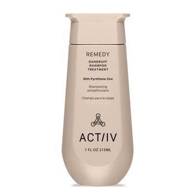 ACTIIV Remedy Dandruff Shampoo Treatment Relieves Dryness Flakes, Soothes Scalp Irritation, Supports Healthy Hair Scalp, Plant-Based, Color-Safe, Vegan, All Hair Types, 7 oz