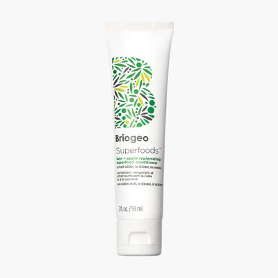 Briogeo Superfoods Kale Apple Replenishing Conditioner, Supports Healthy, Balanced Hair and Scalp, Conditioner for All Hair Types and Textures, Enhances Shine, Vegan, Cruelty-Free, 2 fl oz