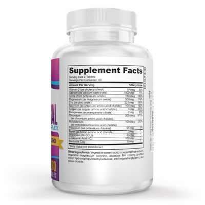 3-Month Multimineral Supplement (All-in-1) Multiminerals High-Potency Multi Mineral Supplements (Mineral Complex Pills) Trace Minerals Iron Free Formula Bulk Savings 90-Day Supply 180 Tablets